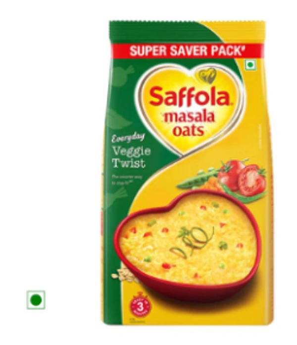 SAFFOLA  OATS VEGGIE TWIST  - 38 GM
